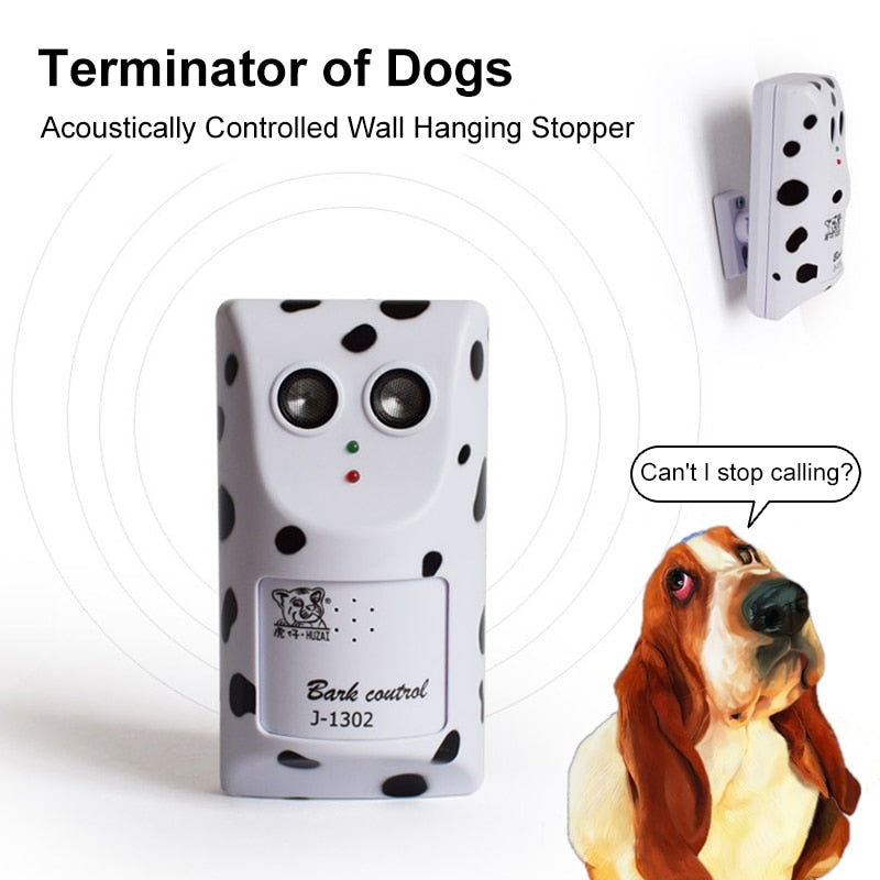 Bark Training Device New Ultrasonic Stop Control Dog Anti Barking Repeller No Bark Silencer Hanger Training Device dog repeller