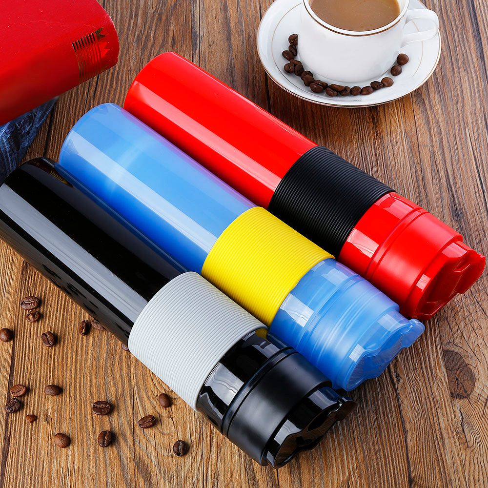 Fimei 300ml French Press Coffee Maker Vacuum Insulated Travel Mug portable Handheld Pressure Espresso Coffee Machine